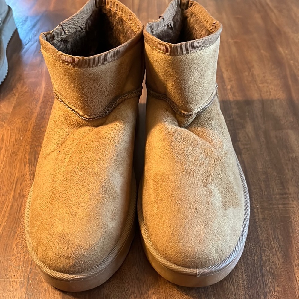 Fur lined booties
